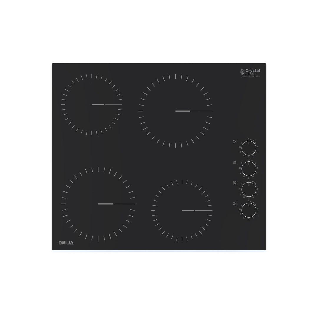 Tope de Cocina Eléctrico de Vitrocerámica 24" 220V Bari 60A Drija
