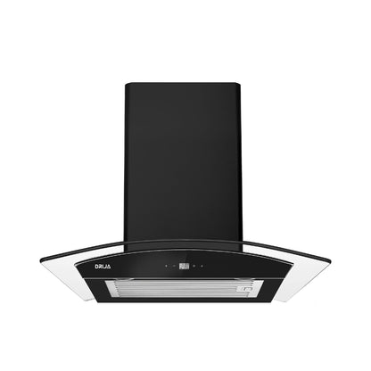 Campana Decorativa de Pared Negra 60 cm Prisma Touch 60 Black Drija