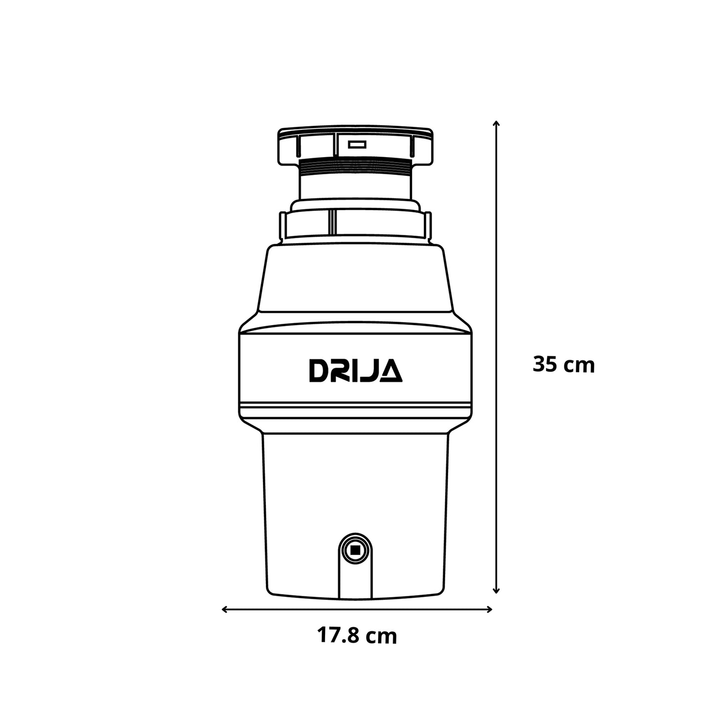 Triturador de Alimentos ½ HP Frantoio Drija