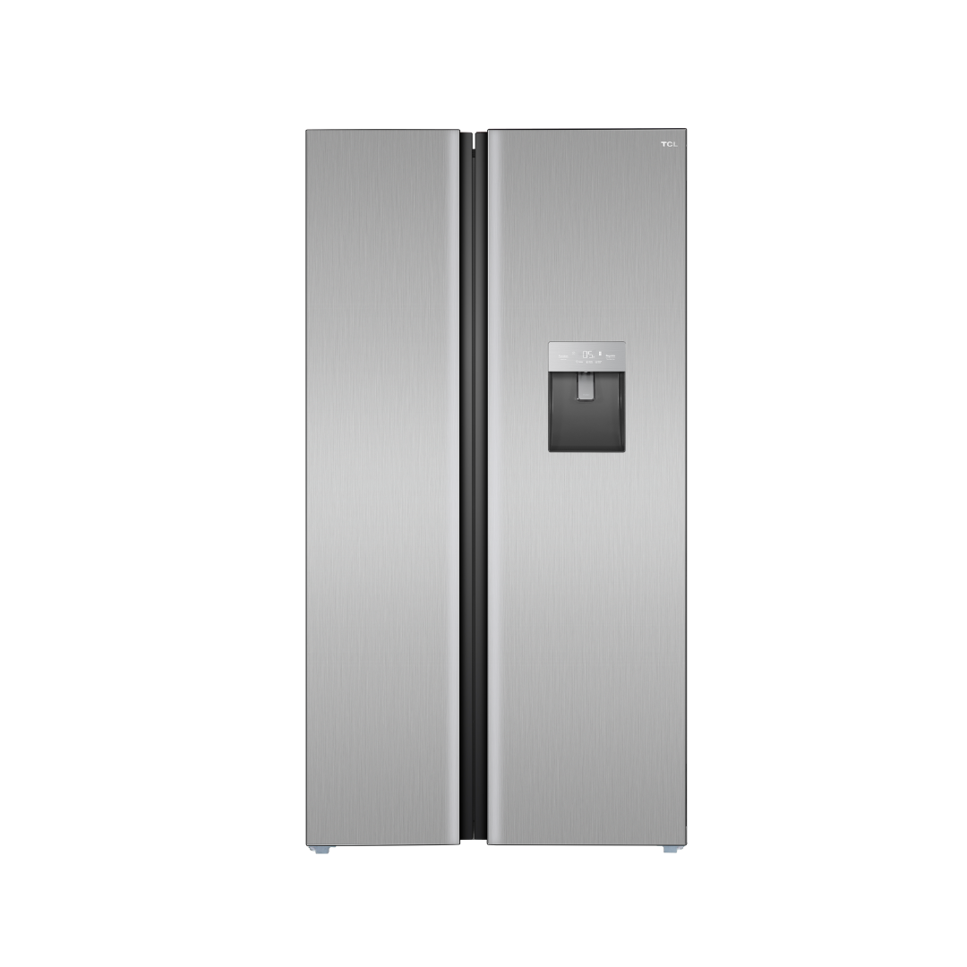 Nevera Side by Side Gris Cristal con Dispensador de Agua de 595 Litros TCL