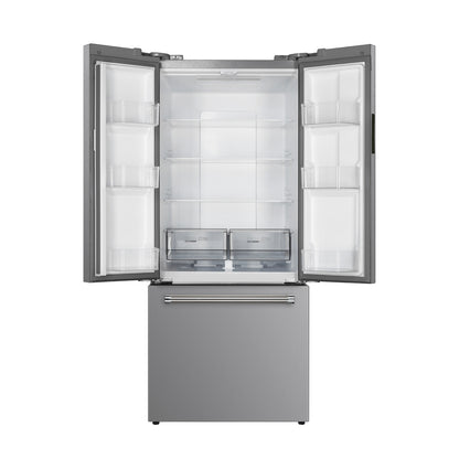 Nevera Side by Side de 3 Puertas de Acero 500 Litros INOX Drija