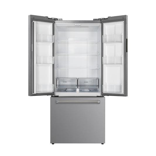 Nevera Side by Side de 3 Puertas de Acero 500 Litros INOX Drija
