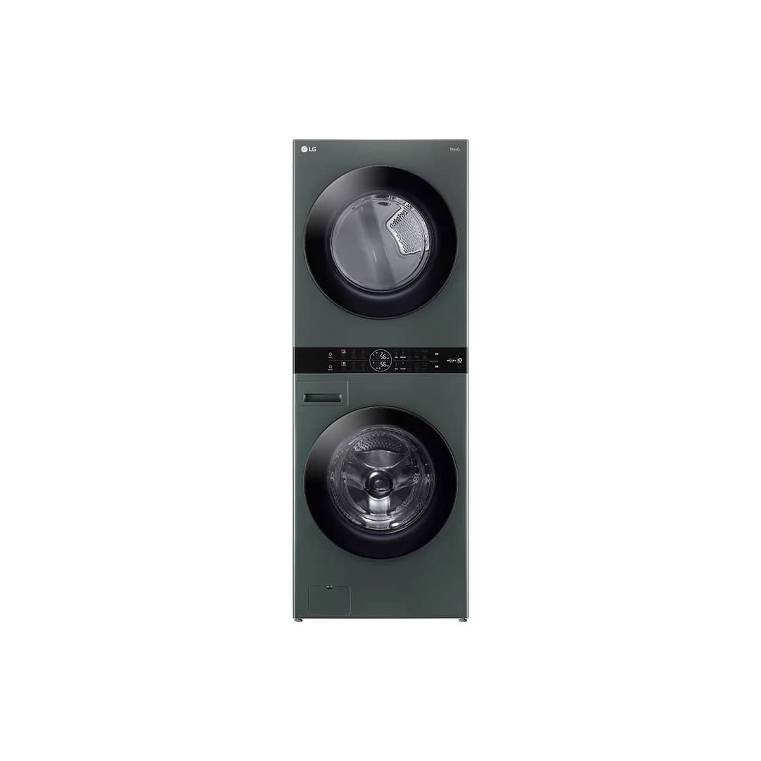 Centro de Lavado de Acero Negro Wash Tower de 25/22KG LG