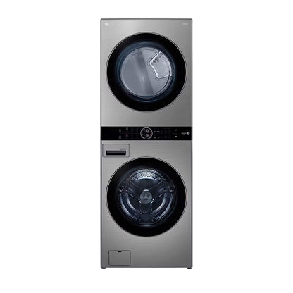 Centro de Lavado de Acero Silver Wash Tower de 22KG LG