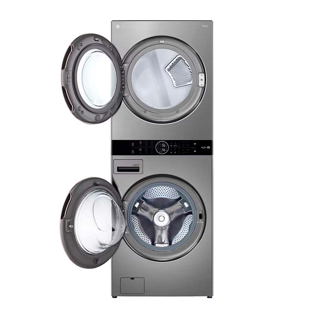 Centro de Lavado de Acero Silver Wash Tower de 22KG LG