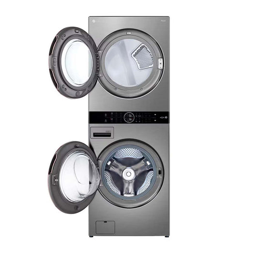 Centro de Lavado de Acero Silver Wash Tower de 22KG LG
