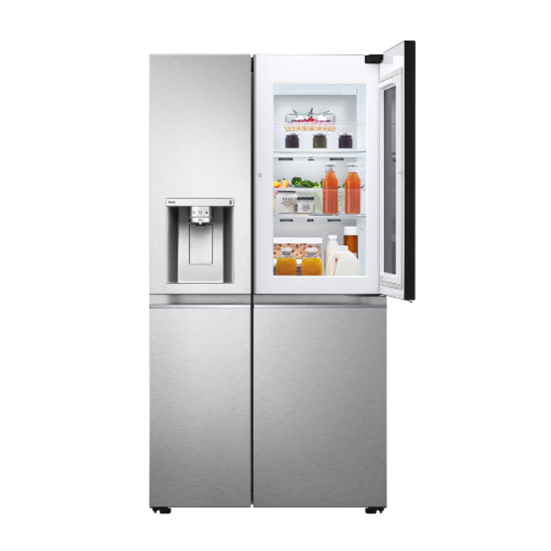 Nevera Side by Side de Acero InstaView con Dispensador de Agua de 768 Litros LG
