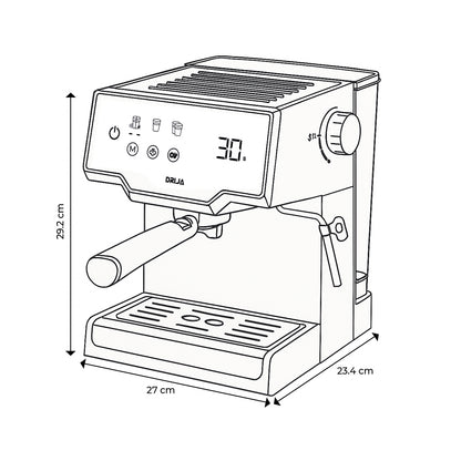 Cafetera Automática de 8 Tazas 1.6 Litros Mocca 8T-B Drija