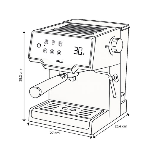 Cafetera Automática de 8 Tazas 1.6 Litros Mocca 8T-B Drija