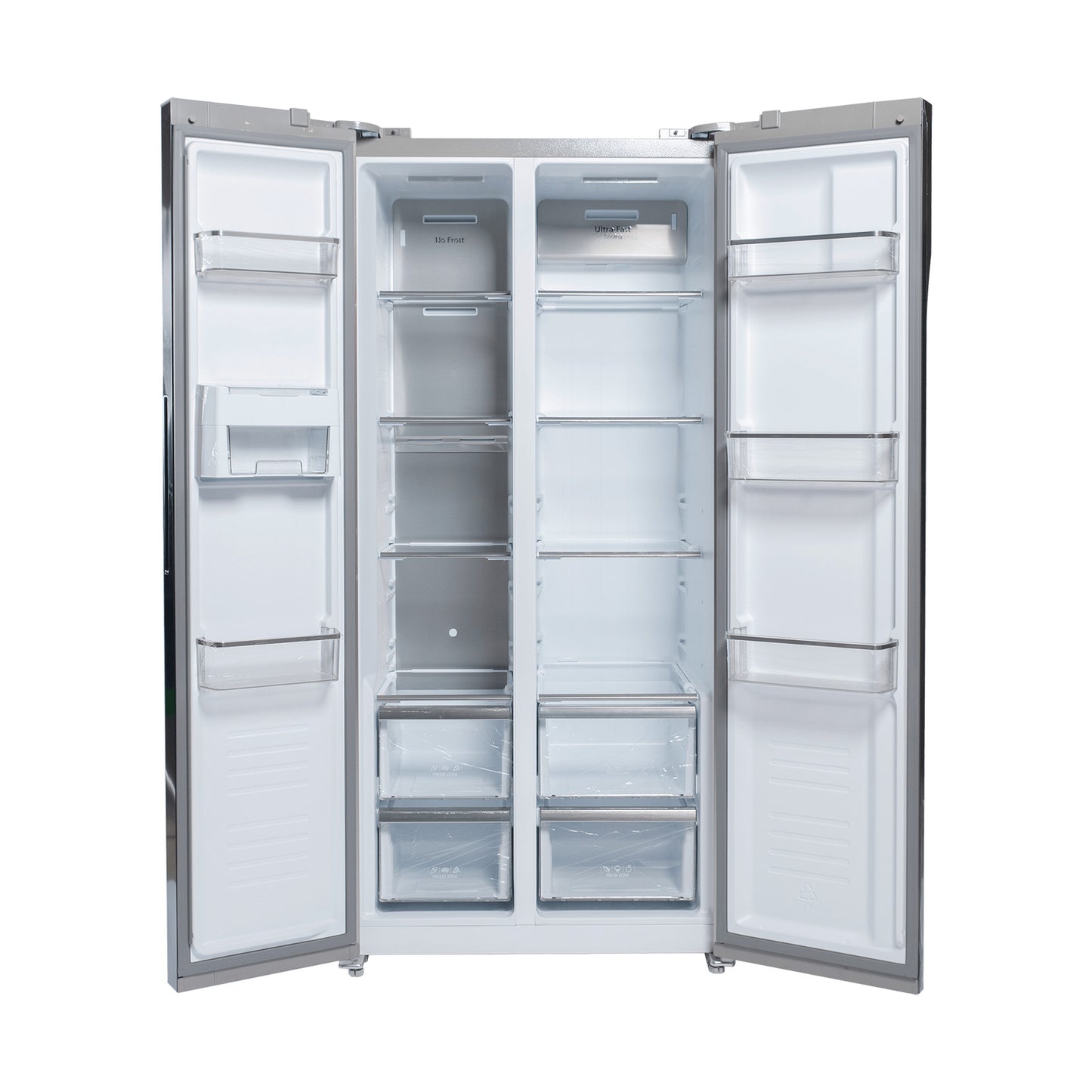 Nevera Side by Side Espejo Azul de 435 Litros Mirror Drija