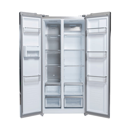 Nevera Side by Side Espejo Azul de 435 Litros Mirror Drija