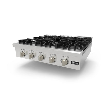 Tope de Cocina a Gas de Acero 30" Potenza 76 Drija
