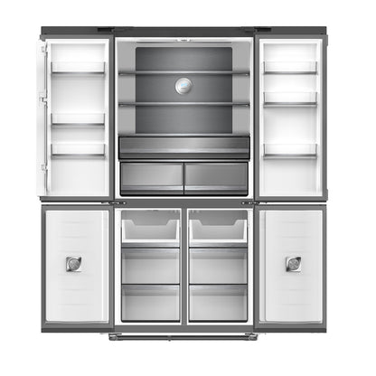 Nevera Side by Side de Espejo Negro 522 Litros 18.4" GLASSB18FD4P Drija
