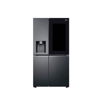 Nevera Side by Side de Acero Negro Mate InstaView con Dispensador de Agua de 676 Litros LG