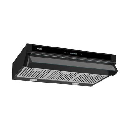 Campana Negra de 90 cm Slim Touch 90 Black Drija
