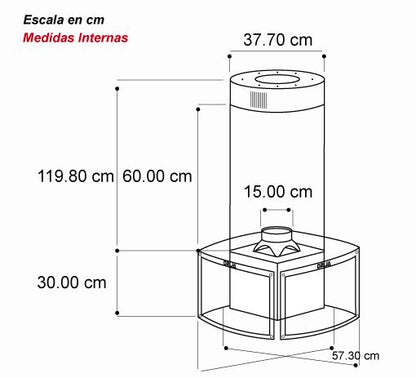 Campana de Isla Square Drija