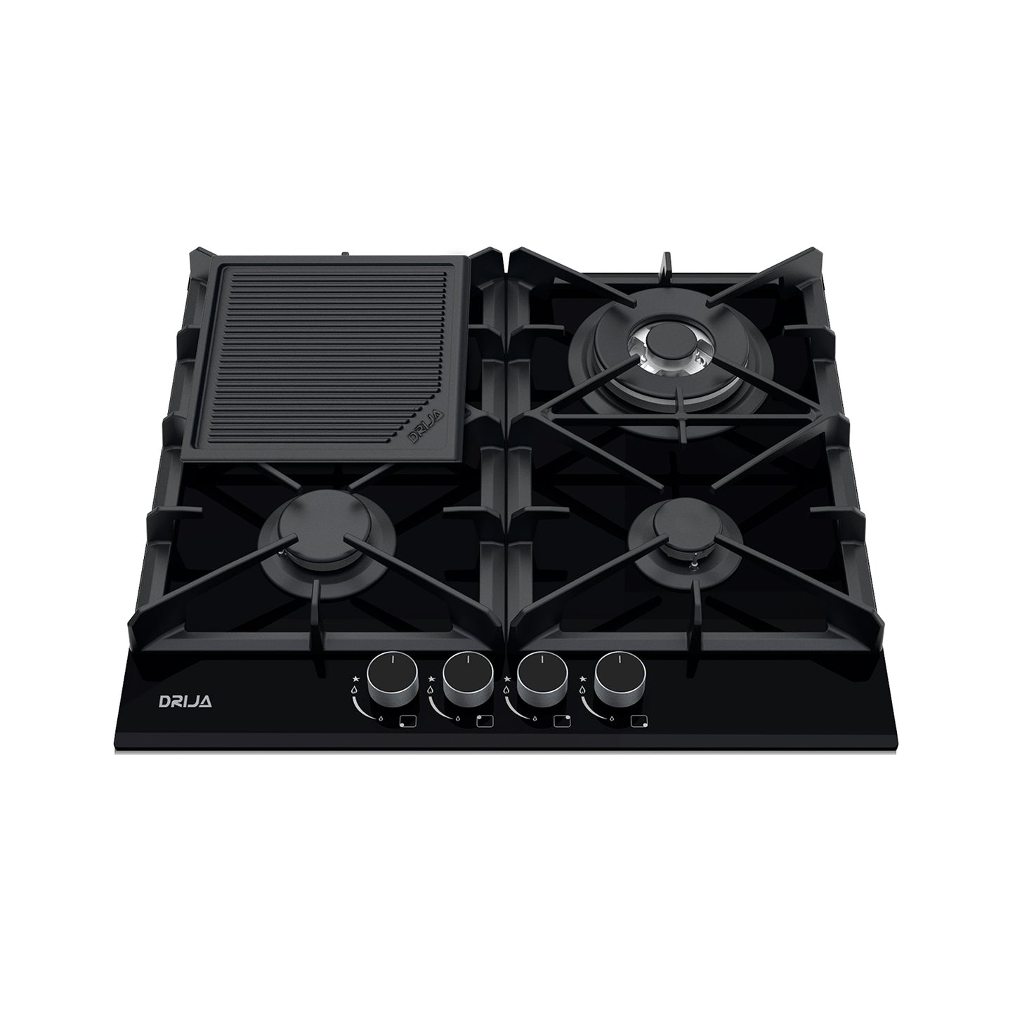Tope de Cocina a Gas Vitrocerámica 60 cm Toscana Pro 60 Drija