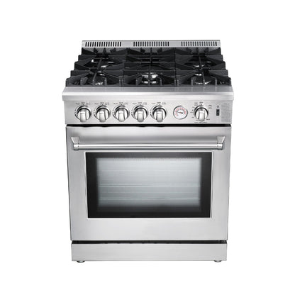 Cocina a Gas de Acero Aspecto Industrial 30" Venecia 76 Drija
