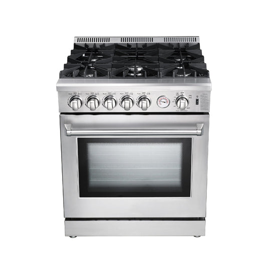 Cocina a Gas de Acero Aspecto Industrial 30" Venecia 76 Drija