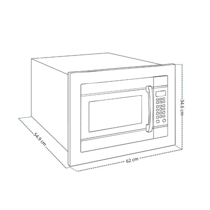 Horno Microondas Empotrable Negro Veneto 62L Drija
