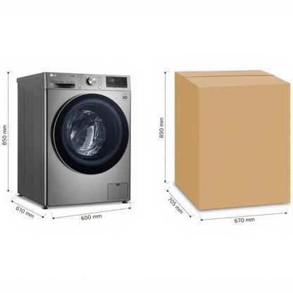 Lavaseca de 14/8Kg Gris 220V LG