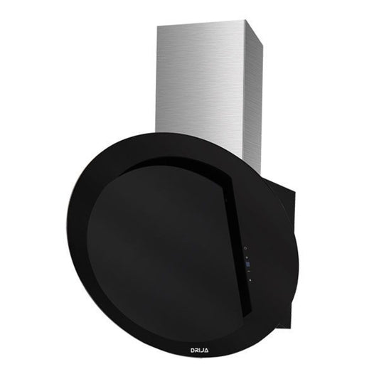 Campana de Pared Decorativa de Vidrio Negro Eclipse Drija