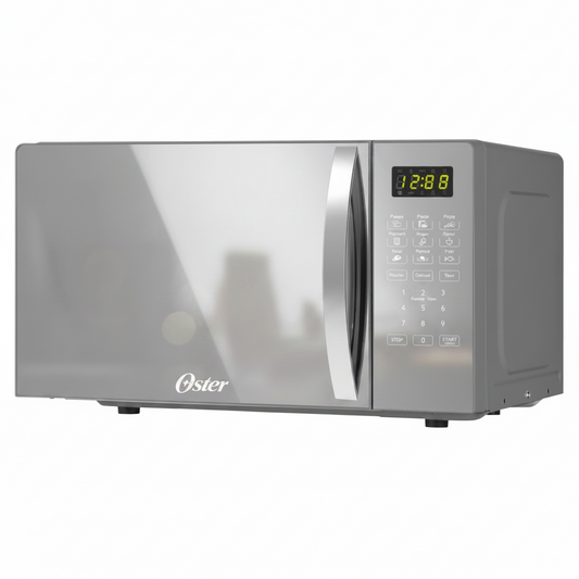 Horno Microondas de Acero y Diseño Frontal de Espejo 20L Oster