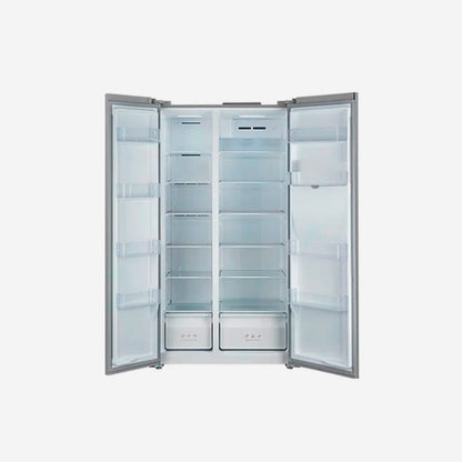 Nevera Side by Side de Acero con Dispensador de Agua de 520 Litros TCL