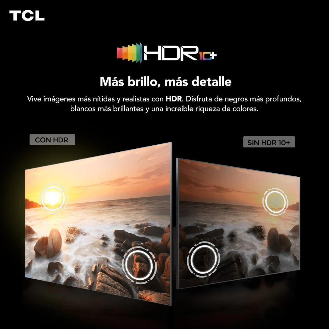 Televisor GOOGLE TV QLED 4K UHD 55" Serie 55T6C TCL