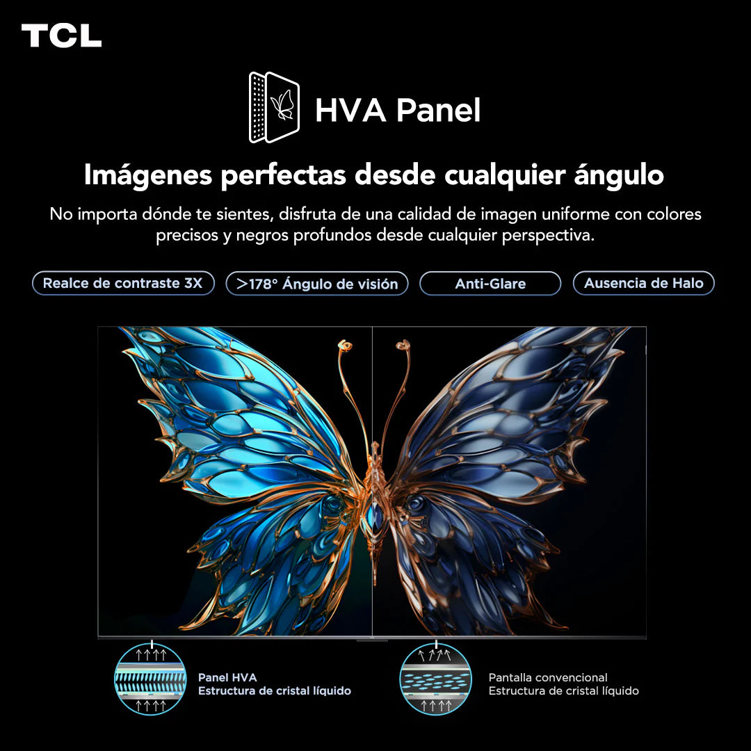 Televisor GOOGLE TV QLED 4K UHD 55" Serie 55T6C TCL