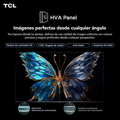 Televisor GOOGLE TV QLED 4K UHD 55" Serie 55T6C TCL
