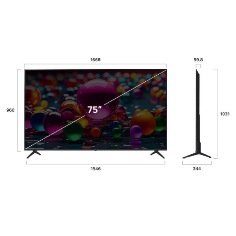 Televisor con webOS 25 4K UHD AI 75" LG